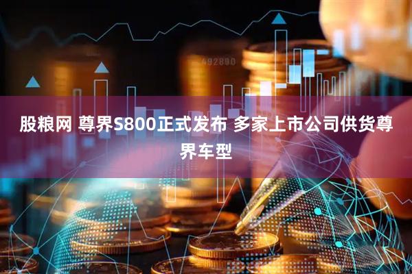 股粮网 尊界S800正式发布 多家上市公司供货尊界车型