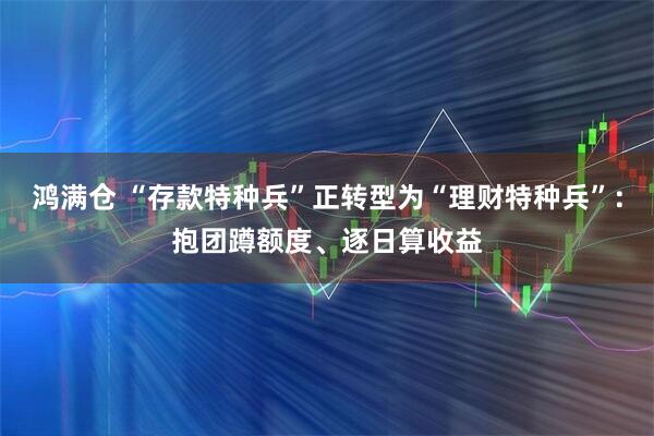 鸿满仓 “存款特种兵”正转型为“理财特种兵”：抱团蹲额度、逐日算收益