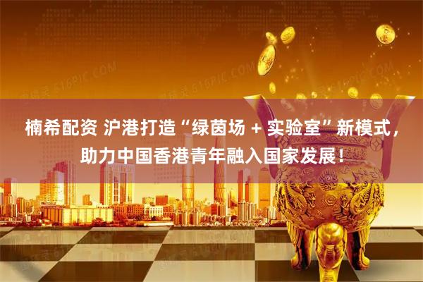楠希配资 沪港打造“绿茵场 + 实验室”新模式，助力中国香港青年融入国家发展！